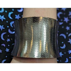 Wide Silver Cuff Bracelet